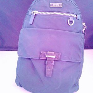 TUMI CROSSBODY NAVY BACKPACK